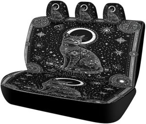 Astrological Cat Universal Car Seat Cover Automotive Seat Covers Compatible Universal Fit for SUV Van Trucks - Aquarius Car Seat Cover for men
