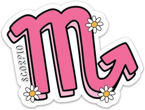 Scorpio Zodiac Sign Sticker Horoscope Constellation Sticker Astrological Stars Symbols Mystical Celestial Astrology Waterproof Vinyl Stickers For Laptop Water Bottle Tumbler Decal Gifts For Teens Kids - Scorpio Sticker for men