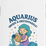 Aquarius Sign Of Zodiac Cute For Kids Case for iPhone 13 - Aquarius Phone Case for men