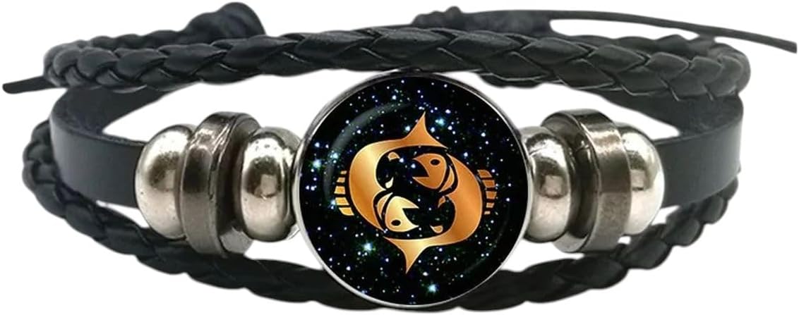 New 2026 12 Zodiac Signs Bracelet For Men Women Virgo Scorpio Aries Taurus Rope Bracelets Birthday Gift Jewelry Fashion Accessories Creative - Aries Bracelet for men