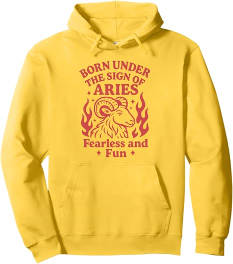 Aries Sign Of Zodiac Cute For Kids and Women Pullover Hoodie - Aries Hoodie for men
