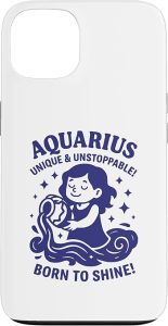 Aquarius Sign Of Zodiac Cute For Kids and Women Case for iPhone 13 - Aquarius Phone Case for men