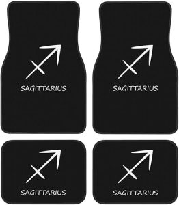Sagittarius Sign Floor Mats for Cars, All-Weather Car Mats, Fit Automotive Floor Mats for Cars Trucks SUV, Universal Floor Liner Car Accessories - Virgo Car Floor Mat for men
