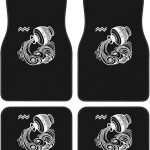 Zodiac Sign Aquarius Floor Mats for Cars, All-Weather Car Mats, Fit Automotive Floor Mats for Cars Trucks SUV, Universal Floor Liner Car Accessories - Virgo Car Floor Mat for men