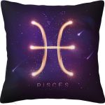12 Zodiac Signs Throw Pillow Cover Soft and Comfortable for Couch Bed Car Home Decor Square Zodiac Pillow Case Pisces 18"x18" - Pisces Home Decor for men