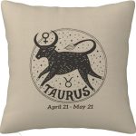 12 Zodiac Signs Throw Pillow Cover Soft and Comfortable for Couch Bed Car Home Decor Square Zodiac Pillow Case Taurus 20"x20" - Taurus Pillow for men