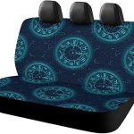 Black and Blue of Zodiac Signs Car Seat Protector Automotive Back Seat Cover Waterproof，Cover for Cars Trucks SUV Black and Blue of Zodiac Signs - Aquarius Car Seat Cover for men