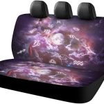 Colorful Zodiac Signs and The Moon Car Seat Protector Automotive Back Seat Cover Waterproof，Cover for Cars Trucks SUV Colorful Zodiac Signs and The Moon - Aquarius Car Seat Cover for men