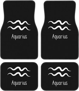 Aquarius Sign Floor Mats for Cars, All-Weather Car Mats, Fit Automotive Floor Mats for Cars Trucks SUV, Universal Floor Liner Car Accessories - Virgo Car Floor Mat for men