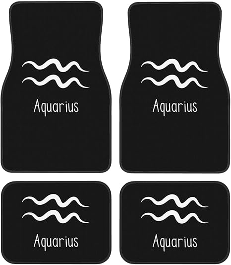 Aquarius Sign Floor Mats for Cars, All-Weather Car Mats, Fit Automotive Floor Mats for Cars Trucks SUV, Universal Floor Liner Car Accessories - Virgo Car Floor Mat for men