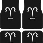 Aries Sign Floor Mats for Cars, All-Weather Car Mats, Fit Automotive Floor Mats for Cars Trucks SUV, Universal Floor Liner Car Accessories - Aries Car Floor Mat for men