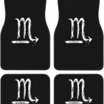 Scorpio Symbol Floor Mats for Cars, All-Weather Car Mats, Fit Automotive Floor Mats for Cars Trucks SUV, Universal Floor Liner Car Accessories - Virgo Car Floor Mat for men