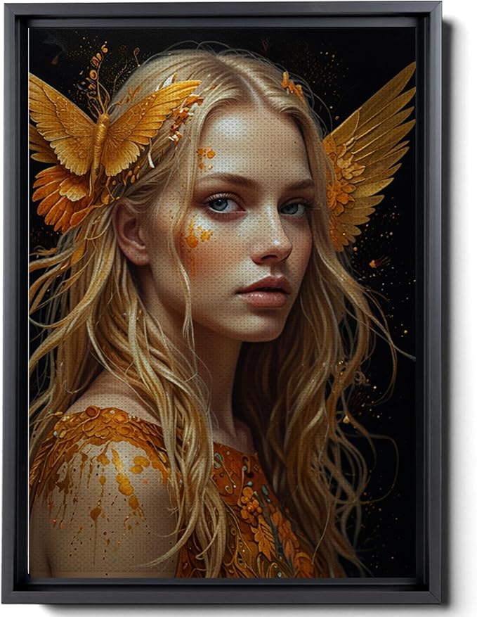 Art Nouveau Print, Art Deco print, Goddess Of Fire, Zodiac Print, Leo Print, Aries Print,Sagittarius Print, Fire Sign Matte Print, Canvas Prints, Wall - Aries Canvas for men