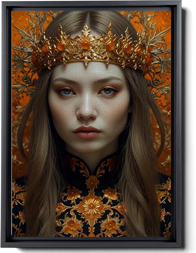 Art Nouveau Print, Art Deco print, Goddess Of Fire, Zodiac Print, Leo Print, Aries Print,Sagittarius Print, Fire Sign Matte Print, Canvas, Decor - Aries Canvas for men