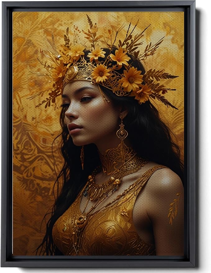 Art Nouveau Print, Art Deco print, Goddess Of Fire, Zodiac Print, Leo Print, Aries Print,Sagittarius Print, Fire Sign Matte Print, Decor Canvas, Arts - Aries Canvas for men