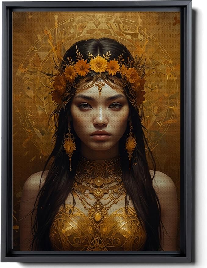 Art Nouveau Print, Art Deco print, Goddess Of Fire, Zodiac Print, Leo Print, Aries Print,Sagittarius Print, Fire Sign Matte Print, Decor Canvas, Wall - Aries Canvas for men