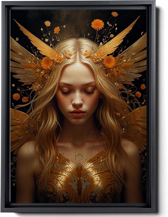 Art Nouveau Print, Art Deco print, Goddess Of Fire, Zodiac Print, Leo Print, Aries Print,Sagittarius Print, Fire Sign Matte Print, Canvas Prints, Print - Aries Canvas for men