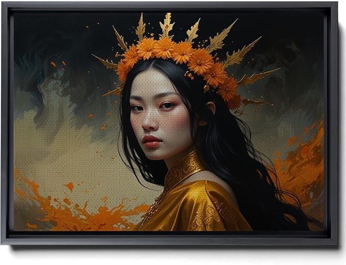 Art Nouveau Print, Art Deco print, Goddess Of Fire, Zodiac Print, Leo Print, Aries Print,Sagittarius Print, Fire Sign Matte Print, Canvas, Wall - Aries Canvas for men