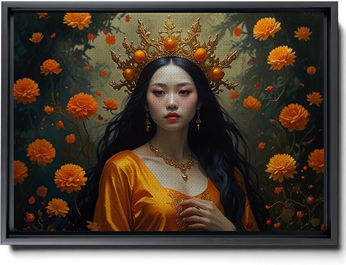 Art Nouveau Print, Art Deco print, Goddess Of Fire, Zodiac Print, Leo Print, Aries Print,Sagittarius Print, Fire Sign Matte Print, Canvas, Decor - Aries Canvas for men