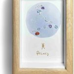 Pisces Crystals Gift, Zodiac Sign Decor Gifts, Natural Crystal Zodiac Painting for Wall Art, Home Decor, Christmas Holiday Gift, Birthday Gift for Women, Friend, Bed Room, Living Room - Pisces for men