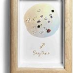 Sagittarius Crystals Gift, Zodiac Sign Decor Gifts, Natural Crystal Zodiac Painting for Wall Art, Home Decor, Christmas Holiday Gift, Birthday Gift for Women, Friend, Bed Room, Living Room - Sagittarius Home Decor for men