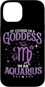 Aquarius Zodiac Sign Aquarius Goddess Star Sign Case for iPhone 14 - Aquarius Phone Case for men