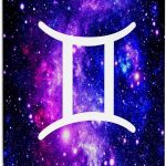 3dRose, Gemini star sign on purple space background zodiac horoscope symbol, Museum Grade Canvas Wrap 16x20 - Gemini Canvas for men