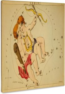 3dRose, Print of Vintage Gemini Astrological Sign, Museum Grade Canvas Wrap 16x20 - Gemini Canvas for men