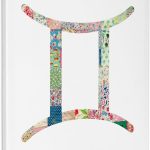 3dRose, Gemini symbol colorful girly design - pastel horoscope zodiac sign, Museum Grade Canvas Wrap 16x20 - Gemini Canvas for men