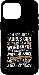 Taurus Girl Zodiac Sign Astrology Case for iPhone 16 Pro Max - Taurus Phone Case for men