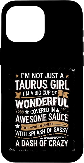 Taurus Girl Zodiac Sign Astrology Case for iPhone 16 Pro Max - Taurus Phone Case for men