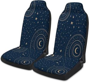 Astrology Chart Universal Car Seat Cover Automotive Seat Covers Compatible Universal Fit for SUV Van Trucks - Aquarius Car Seat Cover for men
