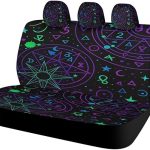 Astrology Symbols Pattern Universal Car Seat Cover Automotive Seat Covers Compatible Universal Fit for SUV Van Trucks - Aquarius Car Seat Cover for men