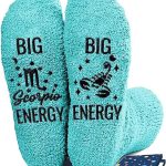 Zodiac Birthday Gifts Astrology Constellation Horoscope Fuzzy Space Galaxy Socks for Women Teen Girls - Scorpio Products for men