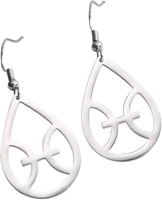 New 2026 Unisex Zodiac Sign 12 Constellation Drop Earrings For Women Stainless Steel Aries Virgo Pendant Jewelry Birthday Decoration Luxury With You Accessories Trendy And Men - Aries Earrings for men