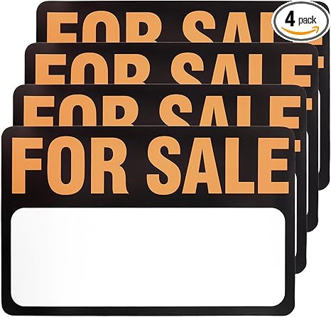 4PCS for Sale Car Stickers,Vinyl Self-Adhesive for Sale Sign Car Decals with Eye-Catching & Beautiful Text,Universal Decals for Vehicles for Cars/SUVs/Garages Cars Accessories - Scorpio Sticker for men