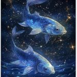 Pisces Metal tin sign，starry scales & cosmic waves, unique home wall art decor for astrology fans，Easy-to-hang aluminum plaque poster，Ideal for zodiac enthusiasts 12x16 inch - Pisces Home Decor for men