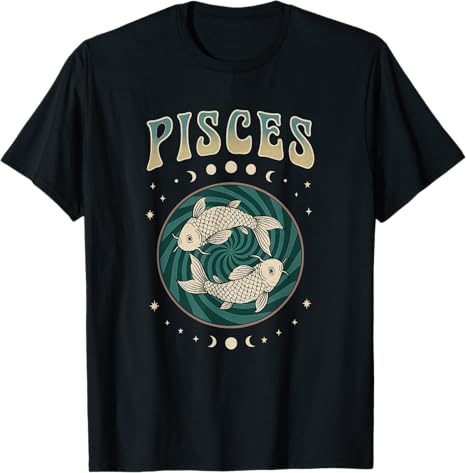 The Psychedelic Zodiac - Pisces T-Shirt for men