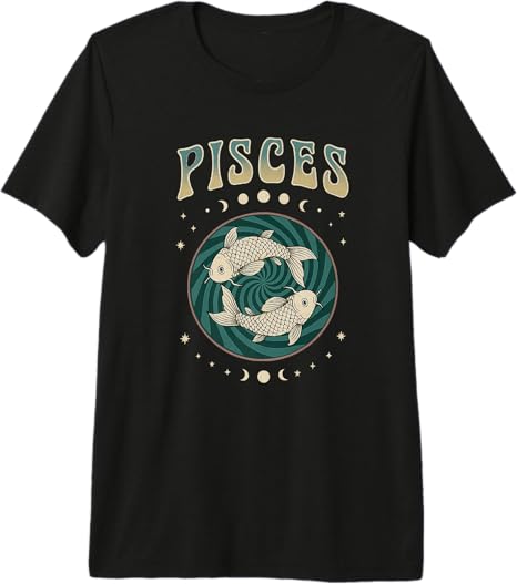 The Psychedelic Zodiac - Pisces T-Shirt for men