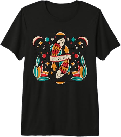 Cosmic Vibes Apparel - Pisces T-Shirt for men