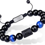 Non-tarnish Zodiac Bead Bracelet Leo Gifts for Men Women,Black Onyx Stone Star Sign Constellation Horoscope Jewelry - Scorpio Accessories for men
