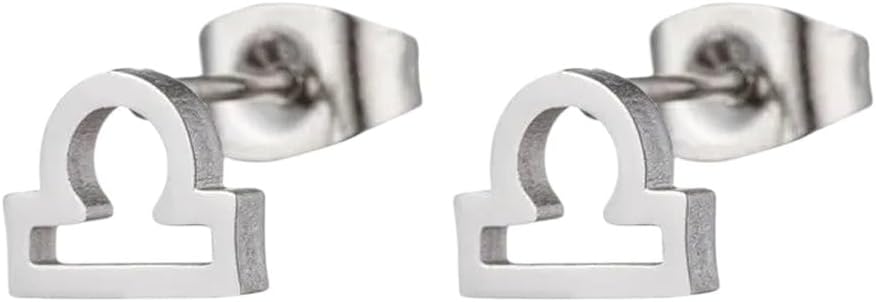 New 2026 12 Constellation Stud Earrings For Women Zodiac Sign Astrology Jewelry Leo Aries Scorpio Ear Cartilage Female Birthday Gift Fashion Accessories Creative - Aries Earrings for men