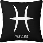Pisces Sign Throw Pillow Covers 20x20 Inch - Soft Decorative Pillowcases for Couch, Bed & Sofa - Indoor Living Room Home Decor - Pisces Home Decor for men