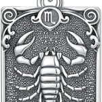 PELOVNY 12 Zodiac Sign Necklaces 925 Sterling Silver Constellation Tarot Card Pendant Necklace Astrology Horoscope Jewelry Birthday Gifts for Women Men - Scorpio Products for men