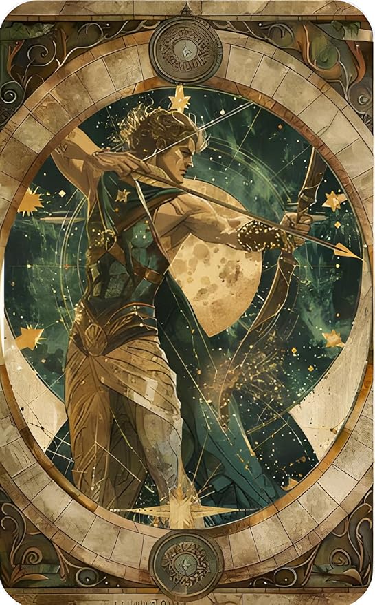 Twelve Constellations Sagitarius Zodiac Metal Tin Sign Celestial Star Home Decor Retro Astrology Wall Art for Living Room Bar ManCave Vintage Horoscope Plaque Lovers 12x8inch - Sagittarius Home Decor for men