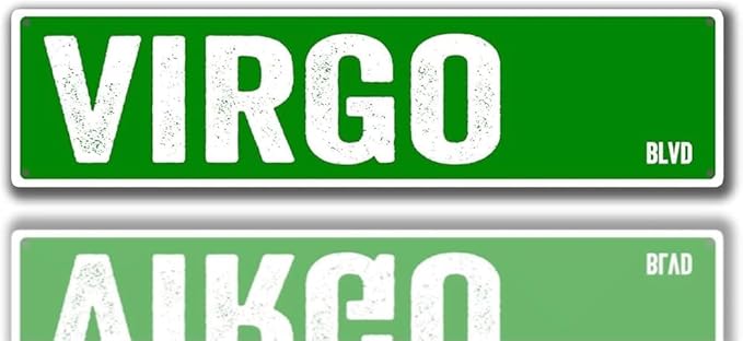 Virgo BLVD Metal Tin Sign Road Garage Living Room Bathroom Garden Signs Home Art Wall Decoration Poster Plaque Gift 6x16 Inch - Virgo Poster for men
