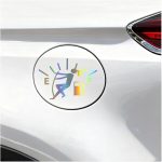 Funny Car Fuel Tank Cap Stickers, Waterproof Reflective Vehicle High Gas Consumption Decal, Automotive Exterior Fuel Gage Empty Sign, Universal for Sedan, SUV, RV (Female/Multicolor) - Scorpio Sticker for men