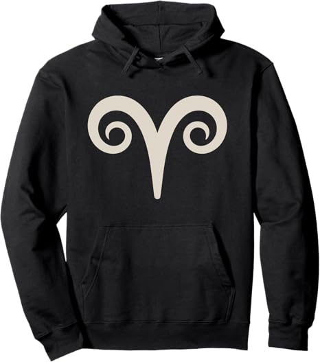 Aries Zodiac Sign Symbol Aries Logo Horoscope Love Aries Pullover Hoodie - Aries Hoodie for men