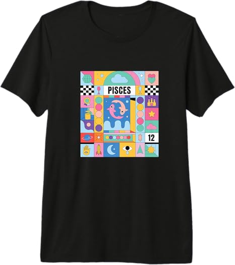 Bauhaus Astrology Collection - Pisces T-Shirt for men