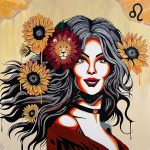 Artwork By Arionna Leo Zodiac Art Print, Astrology Pop Art Wall Décor, Home Decor, Aesthetic Room Decor, Wall Posters, Horoscope Gifts For Women, 12x12 Inches, Unframed - Leo Canvas for men